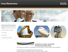 Tablet Screenshot of coryelectronics.com